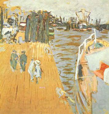 Edouard Vuillard Quay Le Pouliguen France oil painting art
